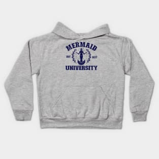 Mermaid University (Mono) Kids Hoodie